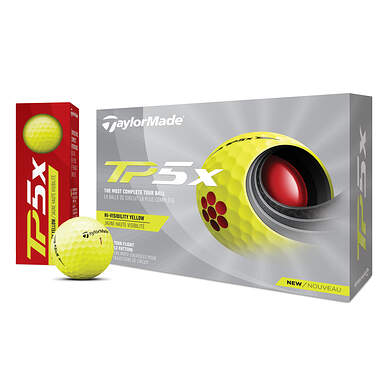 TaylorMade 2021 TP5x Yellow Golf Balls